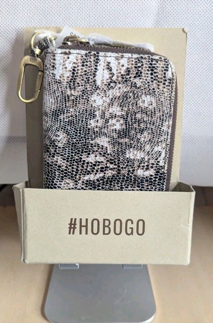 Hobo Card Case, Wallet - Waver Lizard Print, Hobo Go, NWT - Picture 2 of 7